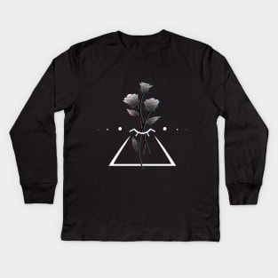 Illuminati Rose Kids Long Sleeve T-Shirt